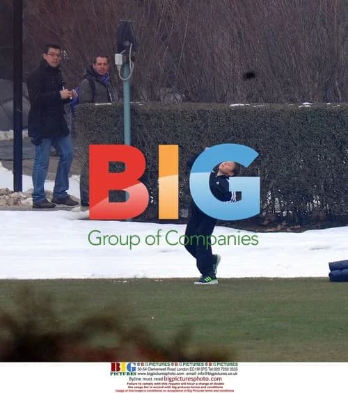 David Beckham's sons play at Milan training grounds