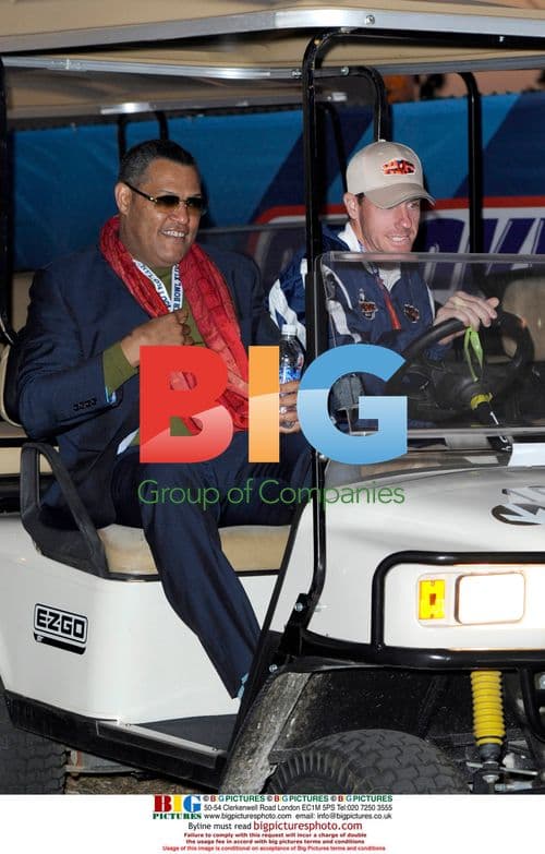 Laurence Fishburne at Super Bowl XLIV