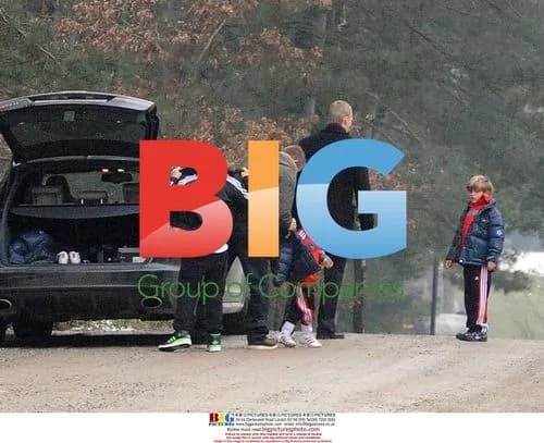 David Beckham with Kids in Milan