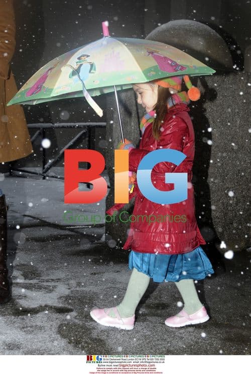 Katie Holmes and Suri out in blizzard