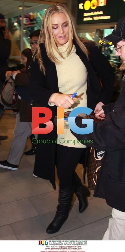 Lindsey Vonn at Vancouver Airport