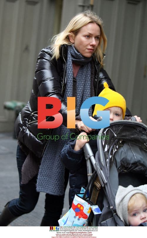 Naomi Watts with Sons in NYC