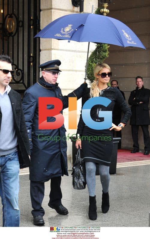 Paris Hilton and Doug Reinhardt Affectionate in Paris