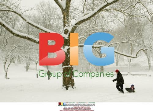 Sledding in Central Park During Blizzard