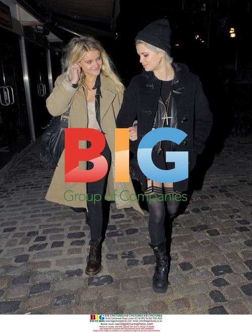 Pixie Geldof and Nick Grimshaw at Courtney Love Gig