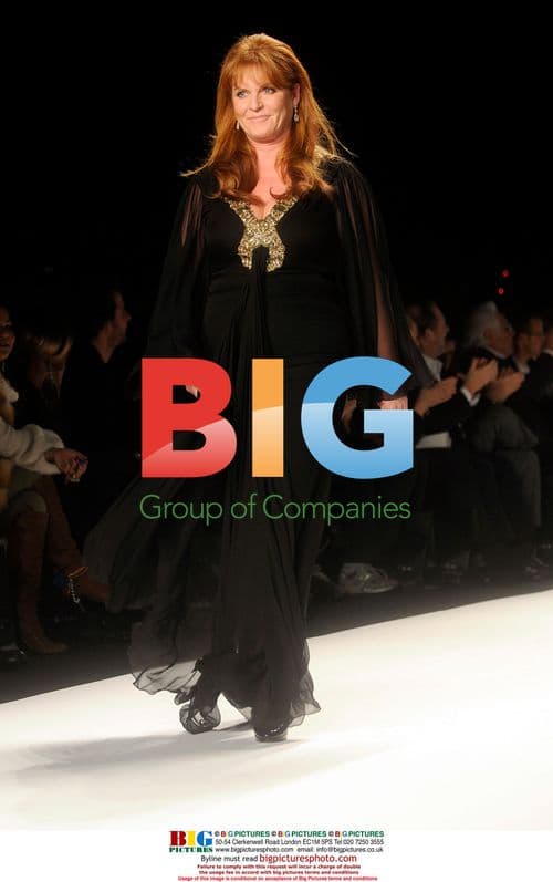 Sarah Ferguson at Fashion For Relief Haiti Show