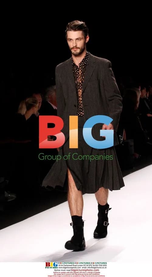 Model walks runway at Naomi Campbell's Fashion for Relief show
