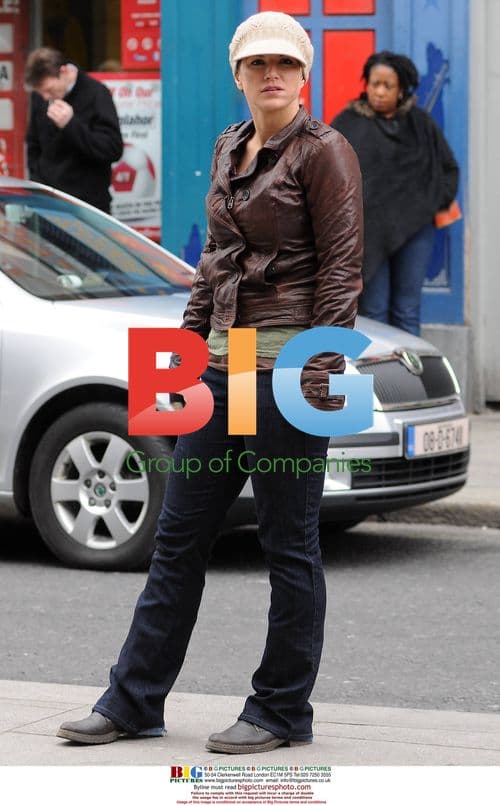 Gina Carano Filming 'Knockout' in Dublin