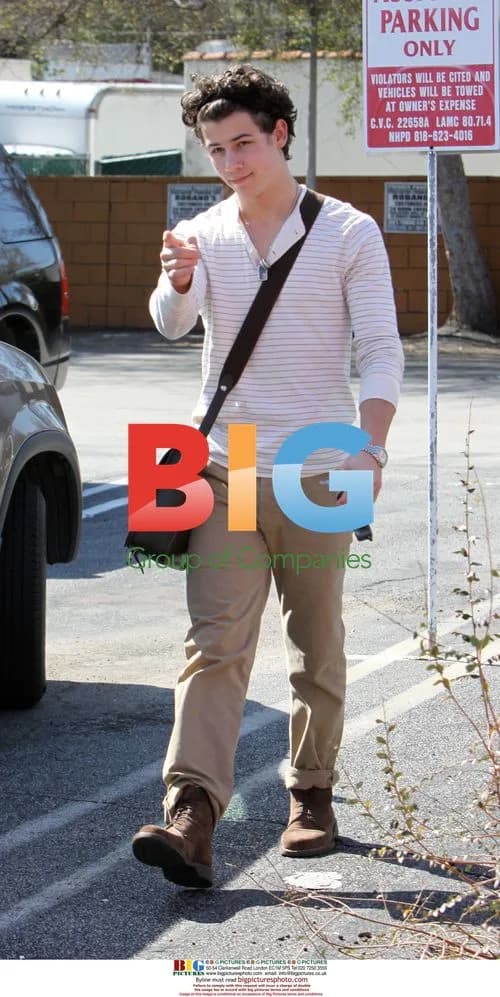 Nick Jonas with Frankie in LA