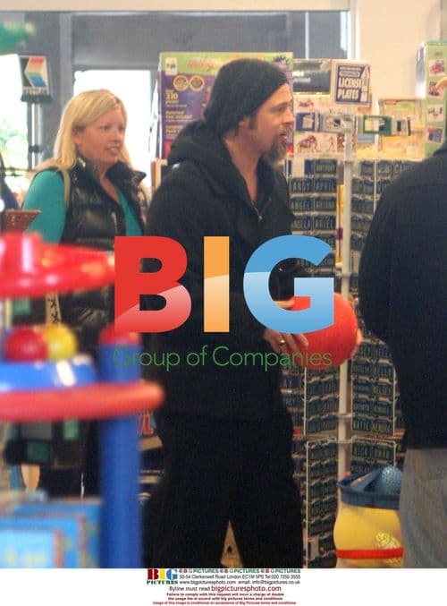 Brad Pitt Out With Friend in Malibu