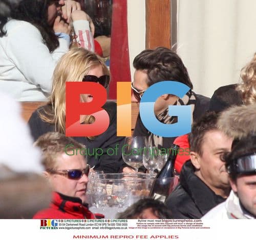 Kate Moss and Jamie Hince Ski in France