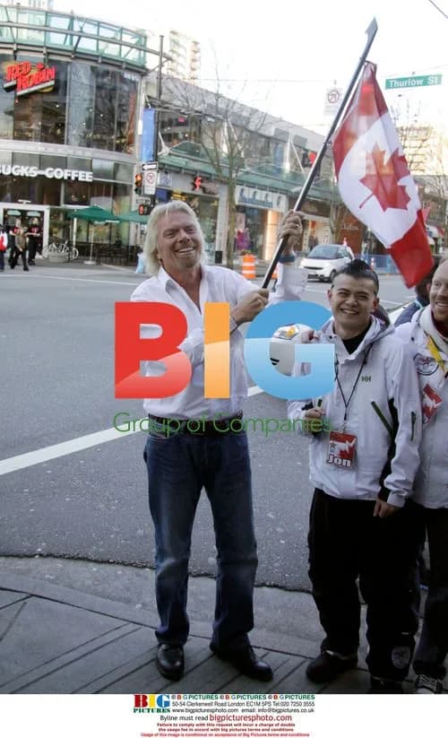 Richard Branson supports 2010 Winter Olympics