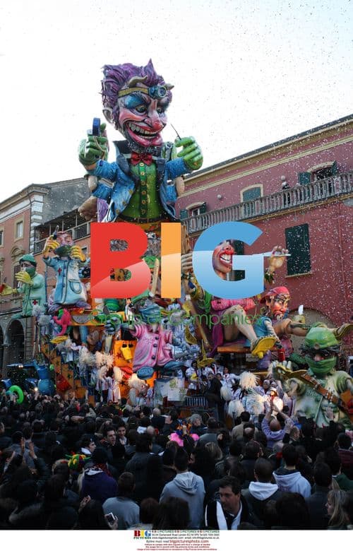 Ursula Andress at Carnival in Ferrara, Italy