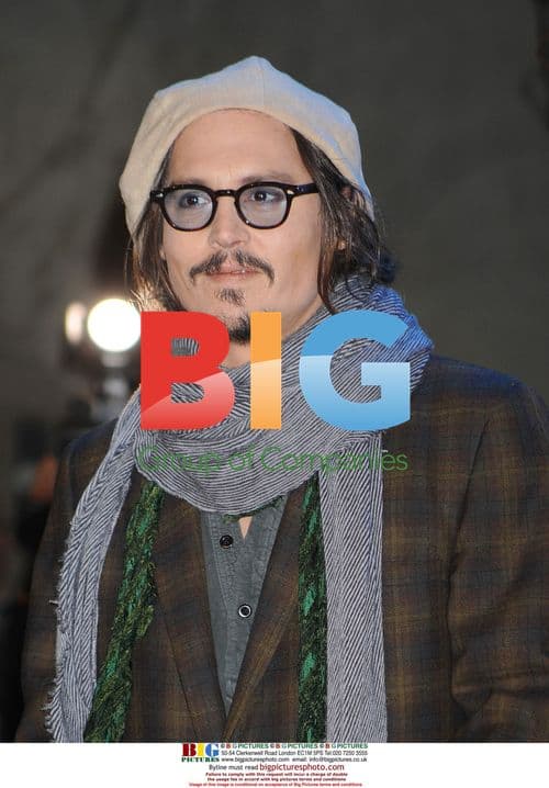 Johnny Depp at Alice in Wonderland Concert