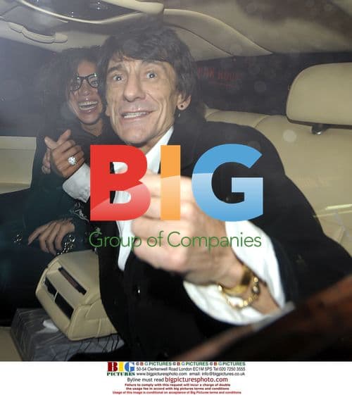 Ronnie Wood and Ana Araujo at Ivy Club