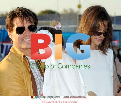 Tom Cruise with Family at Super Bowl XLIV