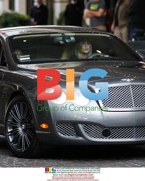 Jennifer Aniston Drives Bentley in LA