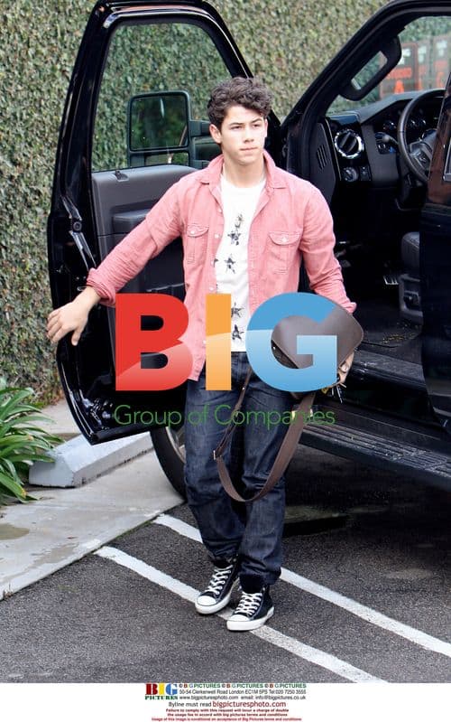 Nick Jonas Arrives at West Hollywood Studio