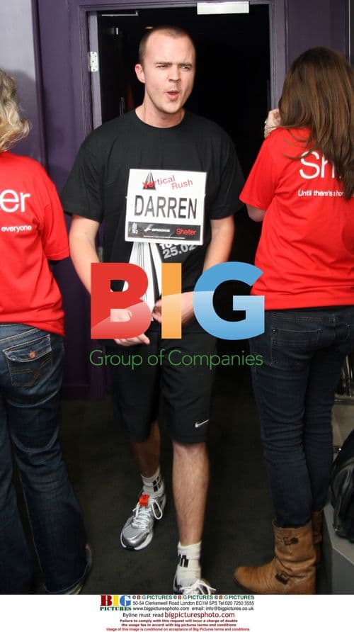 Matt Littler and Darren Jeffries at Vertical Rush Charity Event