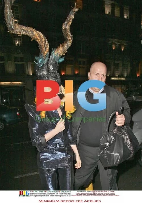 Lady Gaga Leaving Zuma in Head Dress