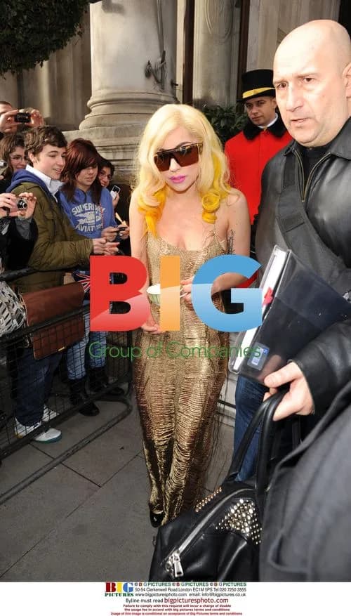 Lady Gaga Leaving London Hotel