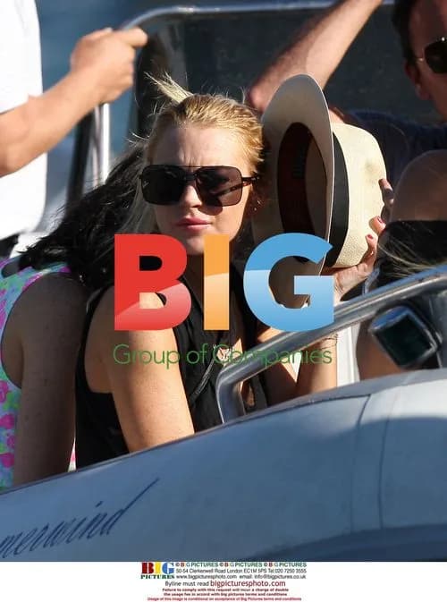 Lindsay Lohan Boat Trip in St. Barts
