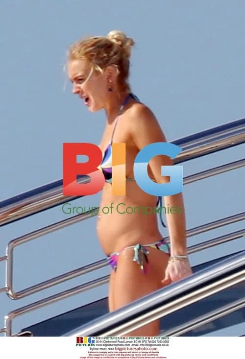 Lindsay Lohan and Sister Ali on Yacht in St. Barths