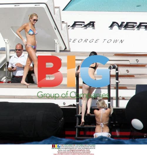 Lindsay Lohan and Sister Ali on Yacht in St. Barths