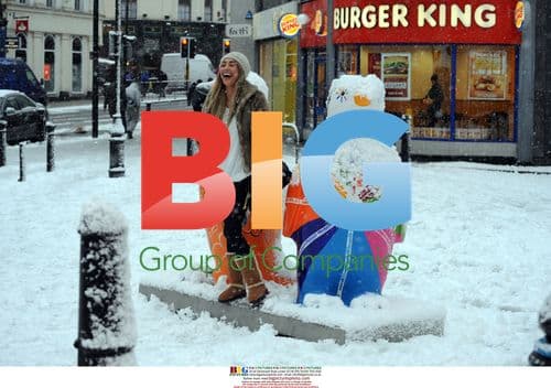 Chelsea Wright shopping in the snow