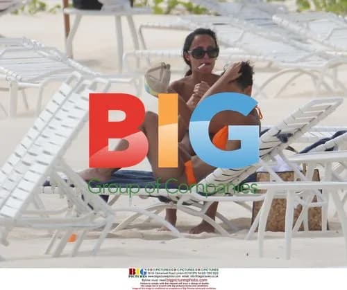 Amelle Berrabah on Caribbean Beach
