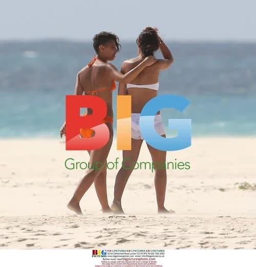 Amelle Berrabah on Caribbean Beach