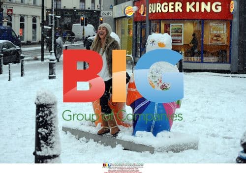 Snowy winter in Liverpool, UK