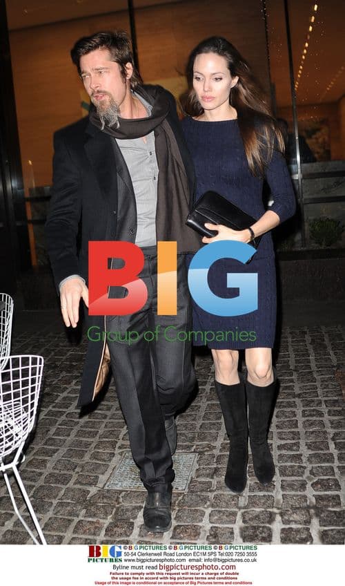 Brad Pitt and Angelina Jolie Going to Dinner