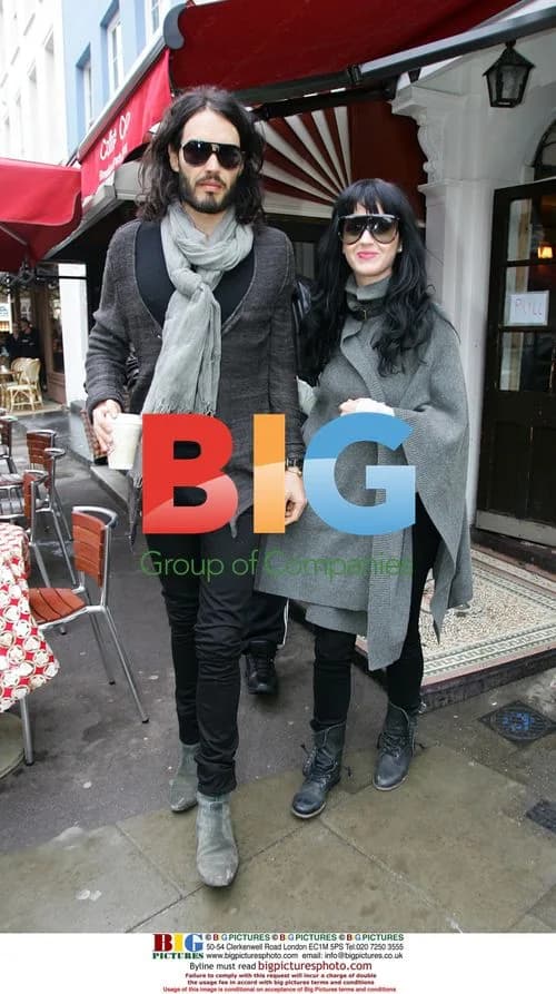 Newly engaged Russell Brand and Katy Perry