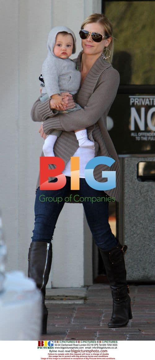 Elin Nordegren with son Charlie Axel Woods