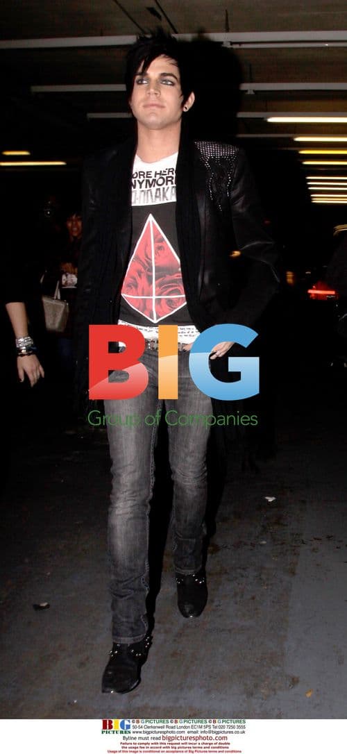 Adam Lambert Leaves Hotel Cafe