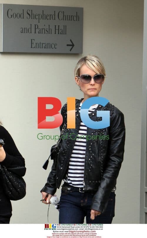 Laetitia Hallyday Leaving Church