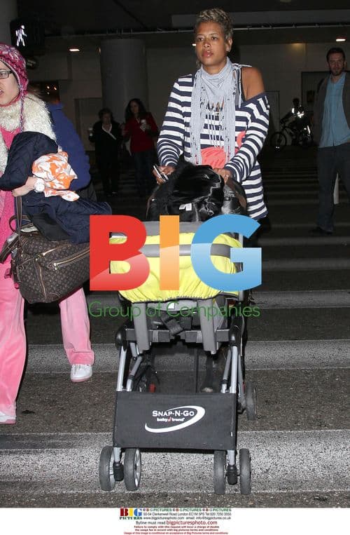 Kelis and Son at LAX