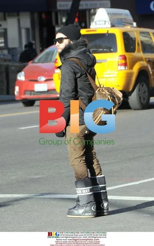 Pete Wentz Spotted in Moonboots
