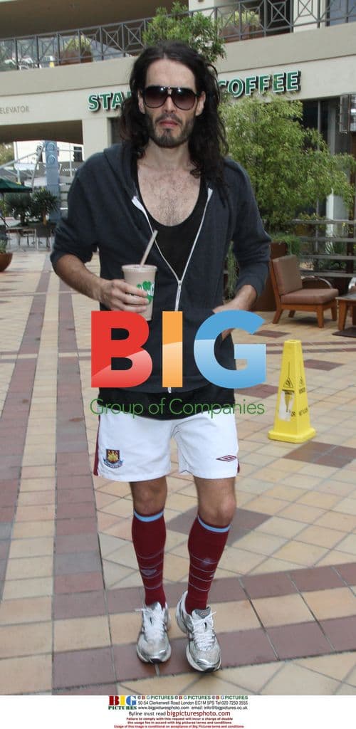 Russell Brand at the gym