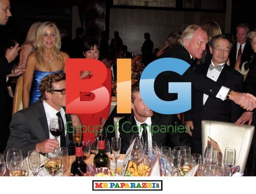 Simon Baker and Greg Norman at GÕDay USA Dinner