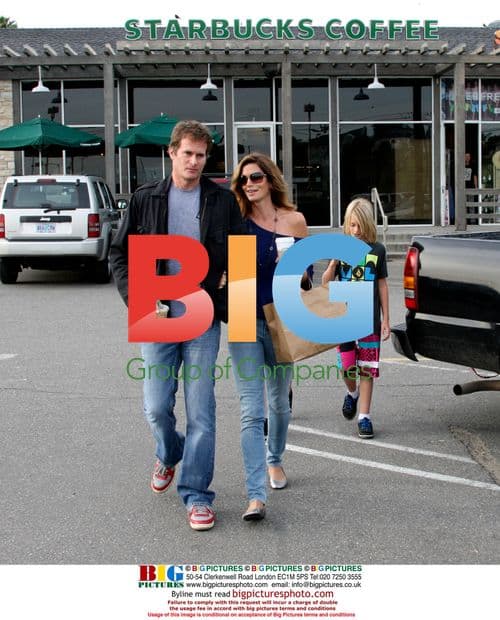 Cindy Crawford and Family in Malibu
