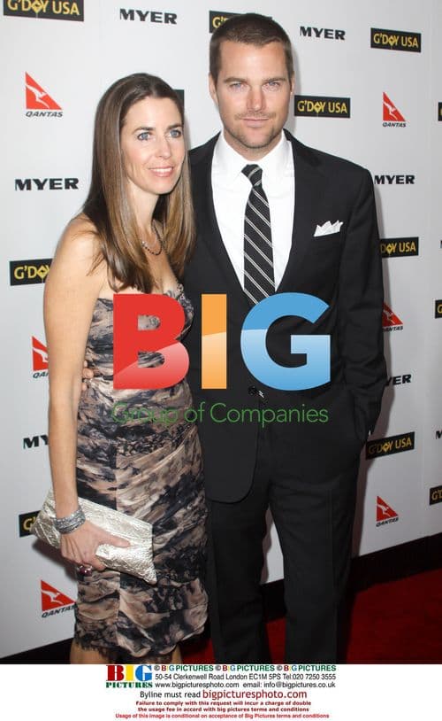 Chris O'Donnell and Caroline O'Donnell at G'Day USA Gala