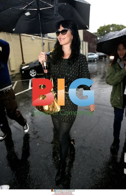 Katy Perry out in LA rain