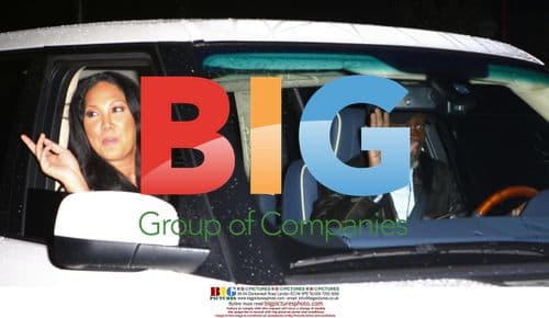 Kimora Lee and Djimon Hounsou at Hope for Haiti Telethon