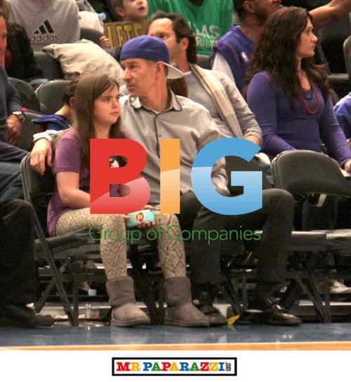 John McEnroe and Ava McEnroe at Knicks Vs. Mavericks Game