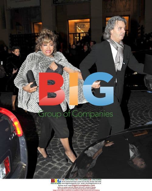 Tina Turner and Erwin Bach at Armani Fashion Show