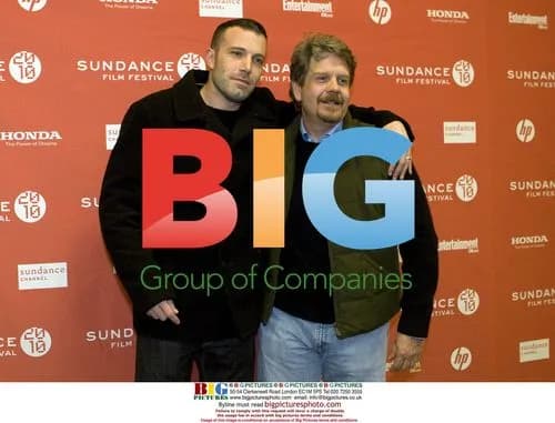 Ben Affleck and John Wells at The Company Men premiere