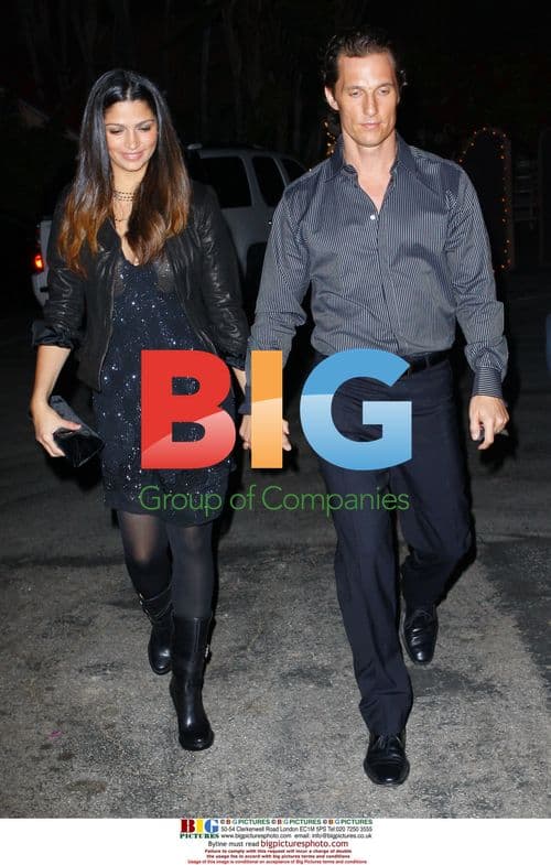 Matthew McConaughey and Camila Alves Out for Birthday Dinner