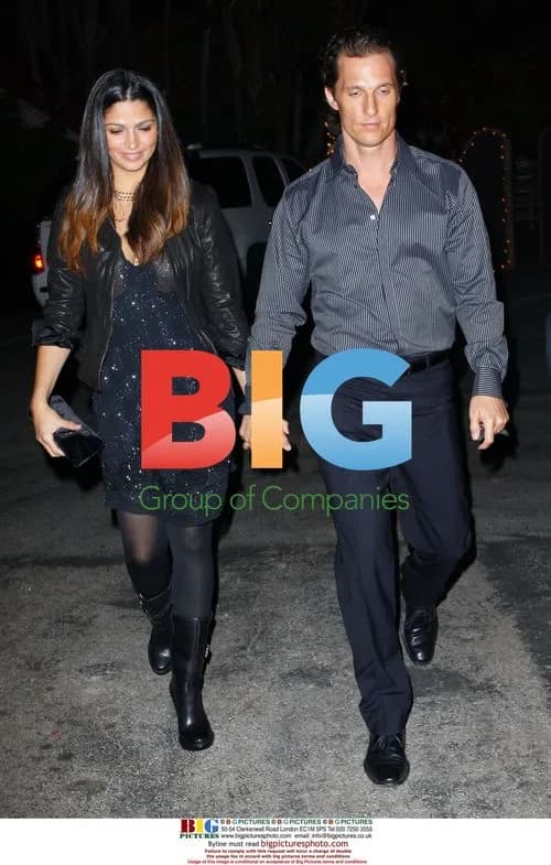 Matthew McConaughey and Camila Alves Out for Birthday Dinner